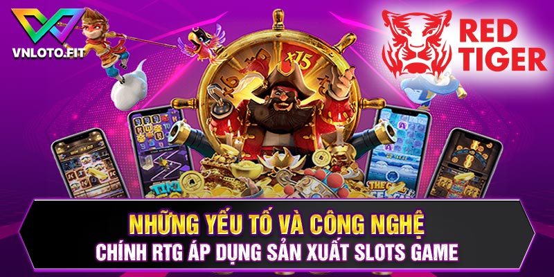 Những yếu tố và công nghệ chính RTG áp dụng sản xuất Slots game